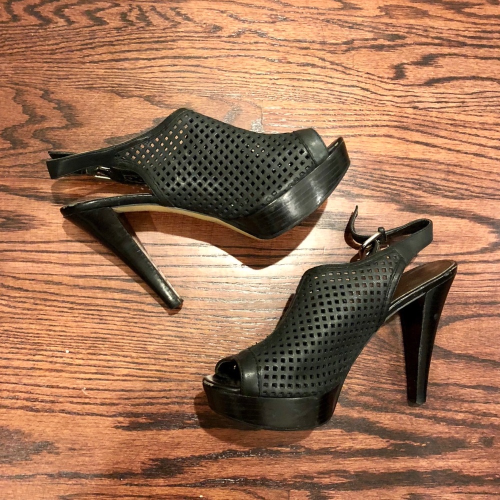 Marc Fisher Leather Slingback Peep Toes